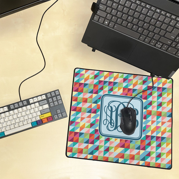 Retro Triangles Medium Gaming Mats - LIFESTYLE