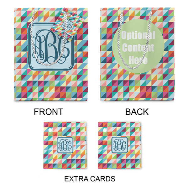 Retro Triangles Medium Gift Bag - Approval