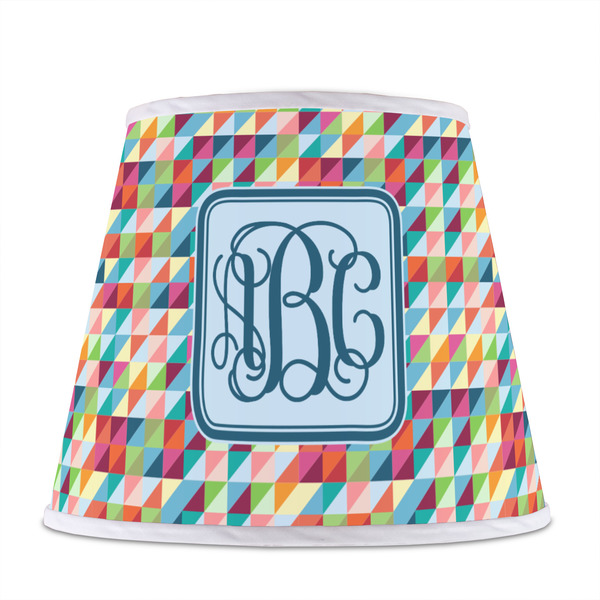 Retro Triangles Poly Film Empire Lampshade - Front View
