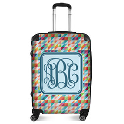 Retro Triangles Suitcase - 24" Medium - Checked (Personalized)