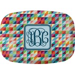 Retro Triangles Melamine Platter (Personalized)