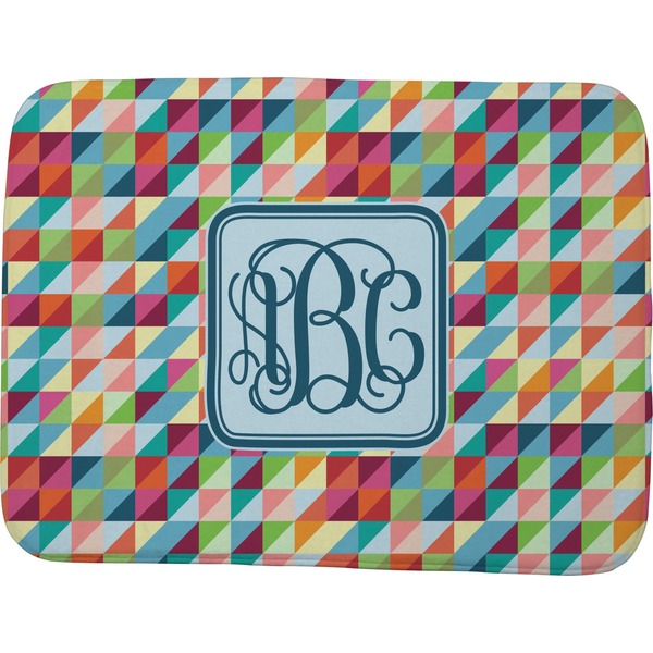 Retro Triangles Memory Foam Bath Mat 48 X 36