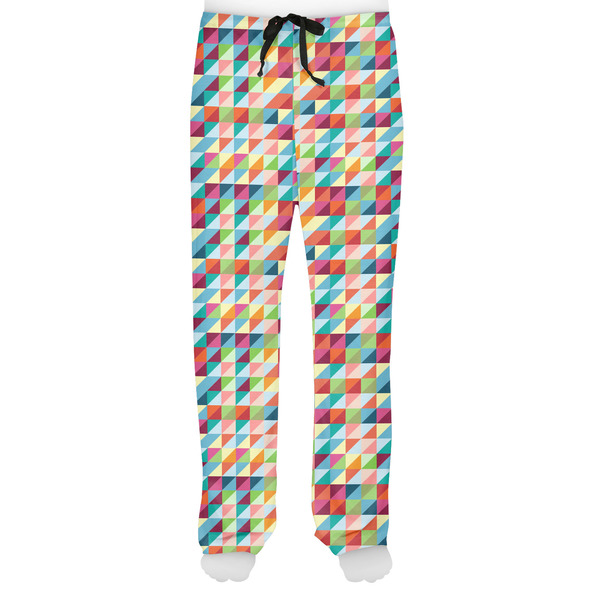 Retro Triangles Men's Pjs Front - on model