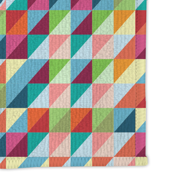 Retro Triangles Microfiber Dish Rag - DETAIL
