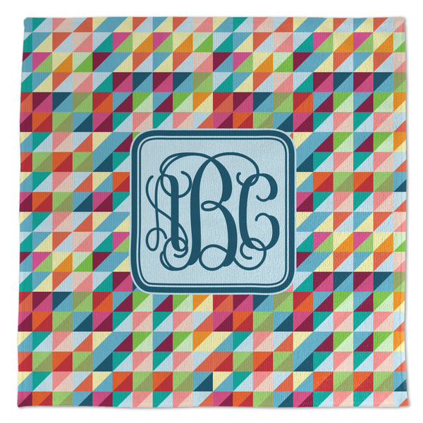 Custom Retro Triangles Microfiber Dish Towel (Personalized)