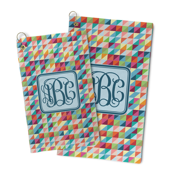 Retro Triangles Microfiber Golf Towel - PARENT/MAIN