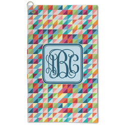 Retro Triangles Microfiber Golf Towel (Personalized)