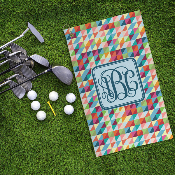 Retro Triangles Microfiber Golf Towels - LIFESTYLE