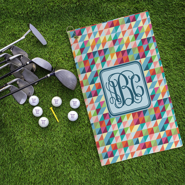 Retro Triangles Microfiber Golf Towels - LIFESTYLE