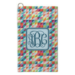 Retro Triangles Microfiber Golf Towel - Small (Personalized)