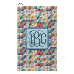 Retro Triangles Microfiber Golf Towel - Small (Personalized)