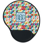 Retro Triangles Mouse Pad with Wrist Support
