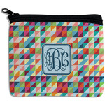 Retro Triangles Rectangular Coin Purse (Personalized)