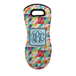 Retro Triangles Neoprene Oven Mitt w/ Monograms
