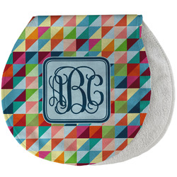Retro Triangles Burp Pad - Velour w/ Monogram
