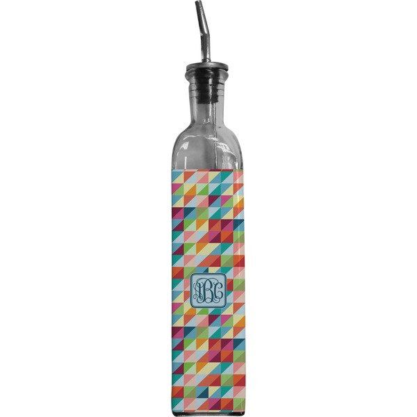 Custom Retro Triangles Oil Dispenser Bottle (Personalized)