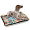 Retro Triangles Outdoor Dog Beds - Large - IN CONTEXT