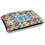 Retro Triangles Dog Bed w/ Monogram