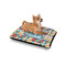 Retro Triangles Outdoor Dog Beds - Small - IN CONTEXT