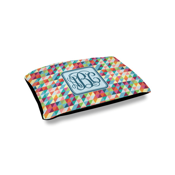 Custom Retro Triangles Outdoor Dog Bed - Small (Personalized)