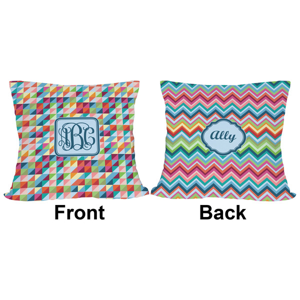 Retro Triangles Outdoor Pillow - 16x16