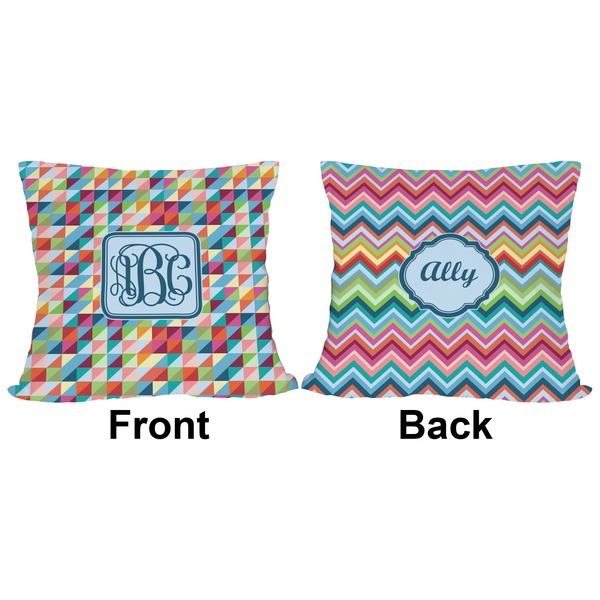 Retro Triangles Outdoor Pillow - 18x18
