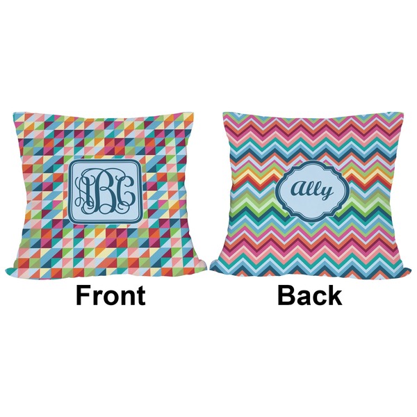 Retro Triangles Outdoor Pillow - 20x20