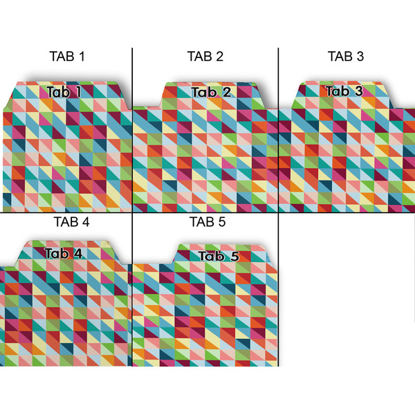 Retro Triangles Page Dividers - Set of 5 - Approval