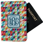 Retro Triangles Passport Holder - Fabric (Personalized)