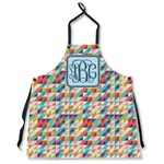 Retro Triangles Apron Without Pockets w/ Monogram