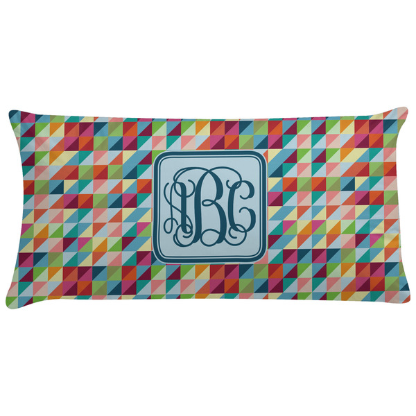Custom Retro Triangles Pillow Case - King (Personalized)