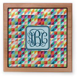 Retro Triangles Pet Urn w/ Monogram