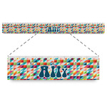 Retro Triangles Plastic Ruler - 12" (Personalized)