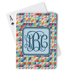 Retro Triangles Playing Cards (Personalized)