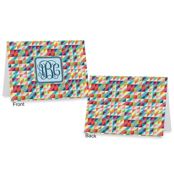 Retro Triangles Postcard - Front and Back