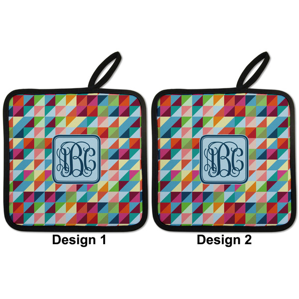 Retro Triangles Pot Holders - Set of 2 APPROVAL