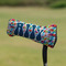 Retro Triangles Putter Cover - On Putter