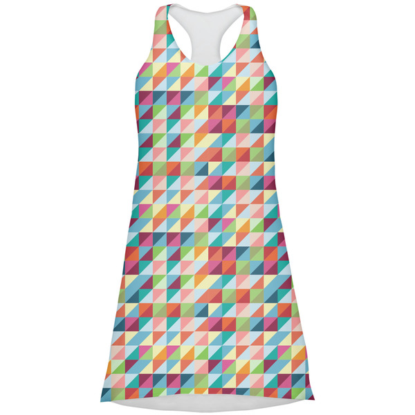 Custom Retro Triangles Racerback Dress - X Large
