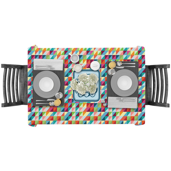 Retro Triangles Rectangular Tablecloths - LIFESTYLE