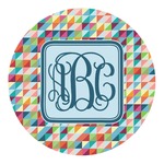 Retro Triangles Round Decal - Large (Personalized)