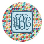 Retro Triangles Round Decal (Personalized)