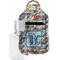Retro Triangles Sanitizer Holder Keychain - Small with Case