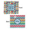 Retro Triangles Security Blanket - Front & Back View