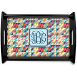 Retro Triangles Wooden Tray (Personalized)