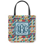Retro Triangles Canvas Tote Bag (Personalized)