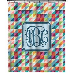 Retro Triangles Extra Long Shower Curtain - 70"x84" (Personalized)
