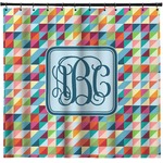 Retro Triangles Shower Curtain - Custom Size (Personalized)