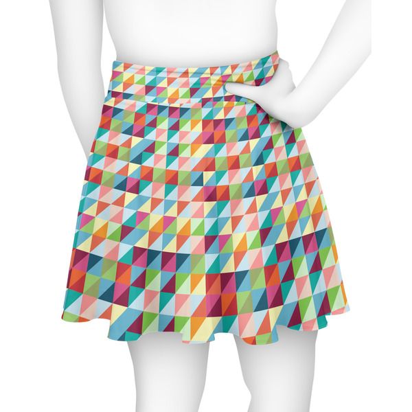 Retro Triangles Skater Skirt - Back