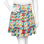 Retro Triangles Skater Skirt - Large