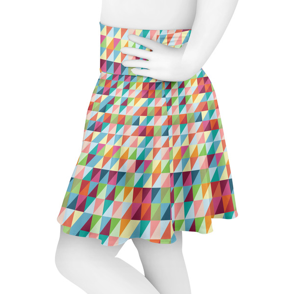 Retro Triangles Skater Skirt - Side